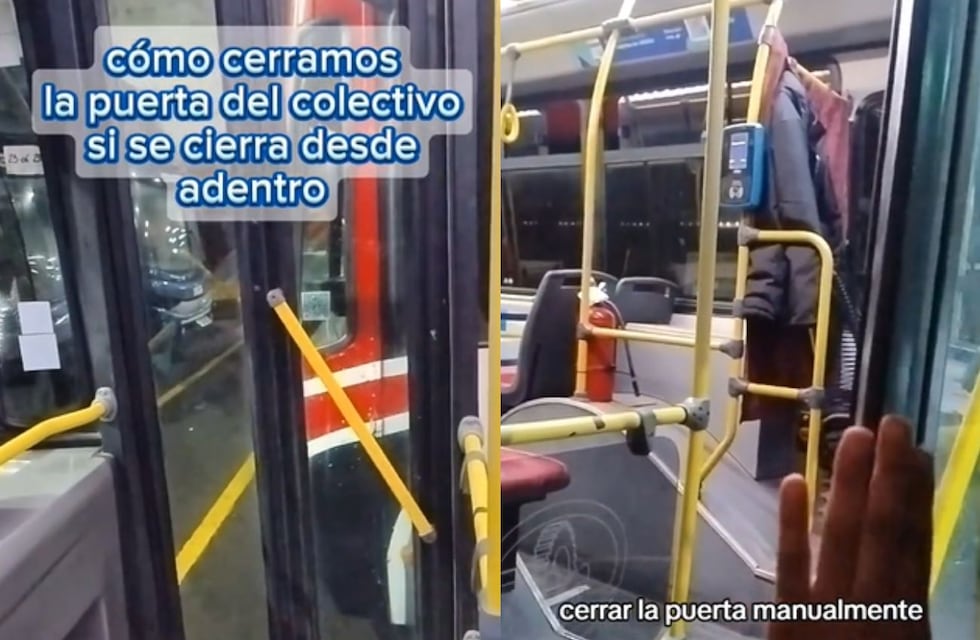 Un colectivero se volvió viral al revelar cómo salir del vehículo y cerrar la puerta desde adentro