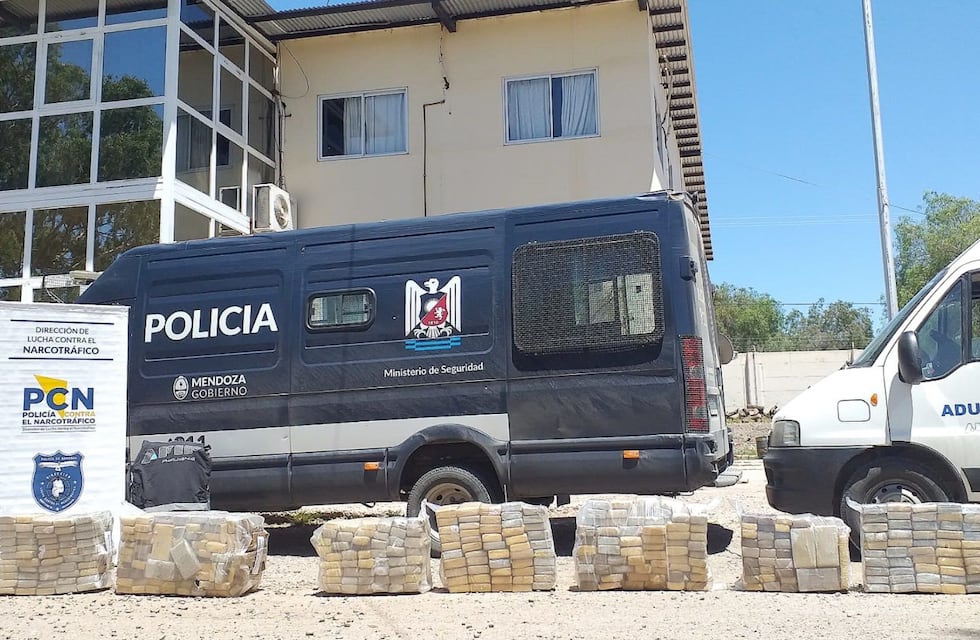 Narco mendocino con salida transitoria fue detenido por 622 ladrillos de marihuana