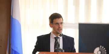 El intendente de Rafaela, Leonardo Viotti, inaugura el año legislativo en Rafaela.
