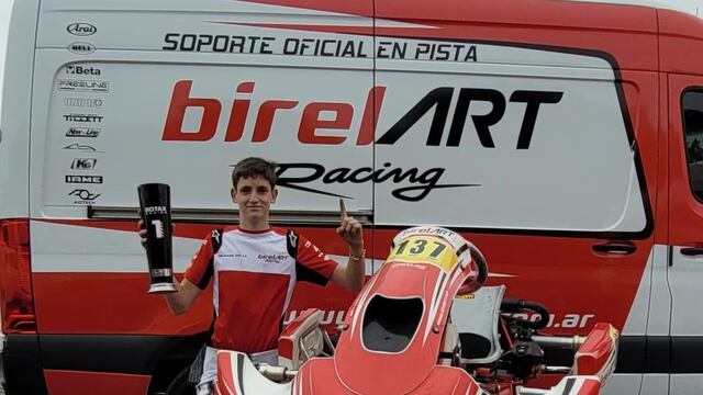 Fausto Arnaudo piloto karting Arroyito Birel Art