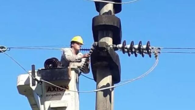 Cortes de energía eléctrica en varias localidades del interior provincial. Gentileza: Graciela González