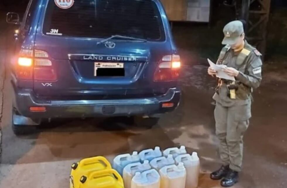 Incautan contrabando de combustible en Puerto Piray