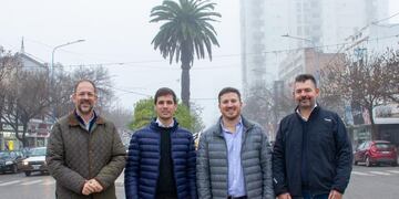 Hugo Menossi, Leo Viotti, Federico Angelini y Germán Bottero