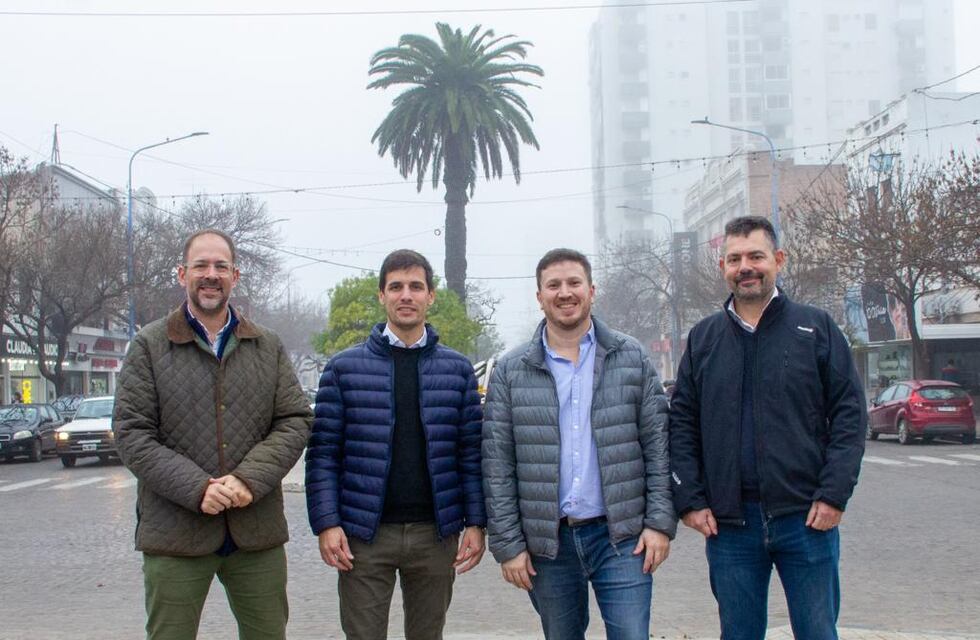 Federico Angelini vino a Rafaela a respaldar la candidatura de Leo Viotti