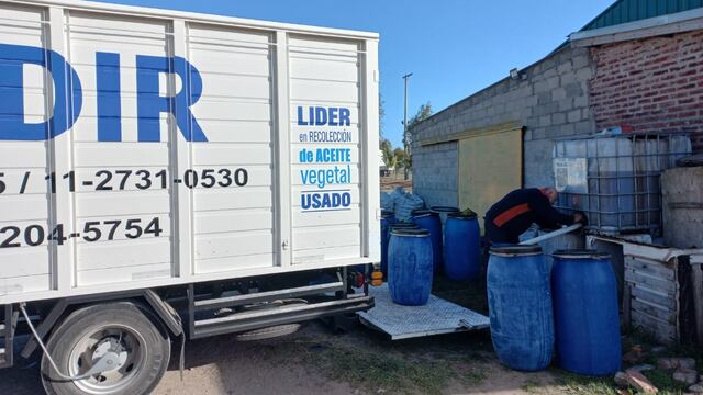 Continúa en Tres Arroyos la recolección de Aceite Vegetal Usado