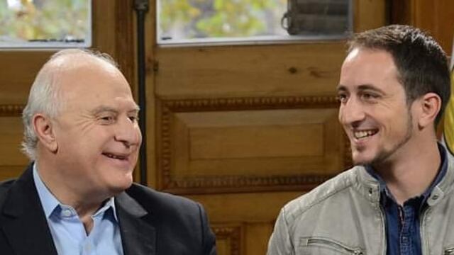 Concejal Matías Legresti junto a Miguel Lifschitz