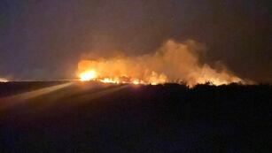 Continúan los incendios en Córdoba. (Gentileza El Diario de Carlos Paz)