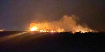 Continúan los incendios en Córdoba. (Gentileza El Diario de Carlos Paz)