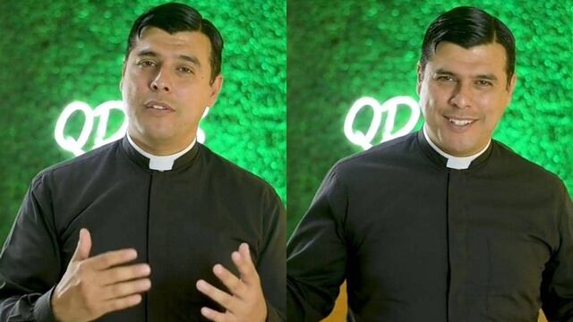 Capturas del video del sacerdote uruguayo, Jorge Vargas, en TikTok
