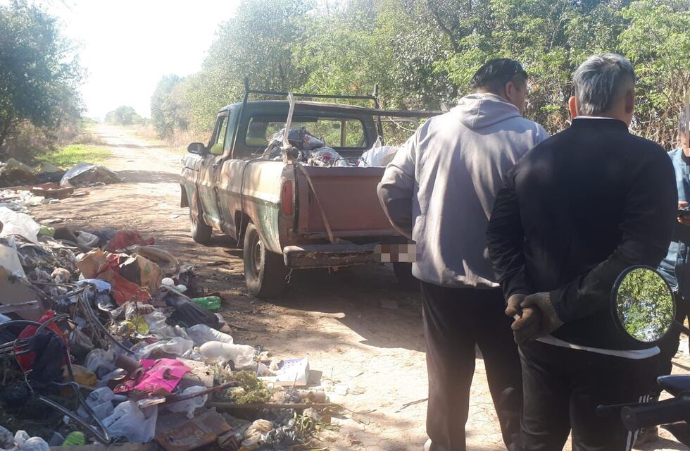 Lo agarraron “in fragantti” tirando basura en los caminos rurales
