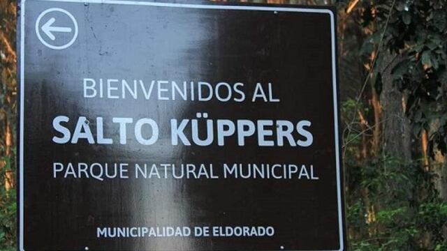 Continúan las obras en el Salto Küppers de Eldorado.