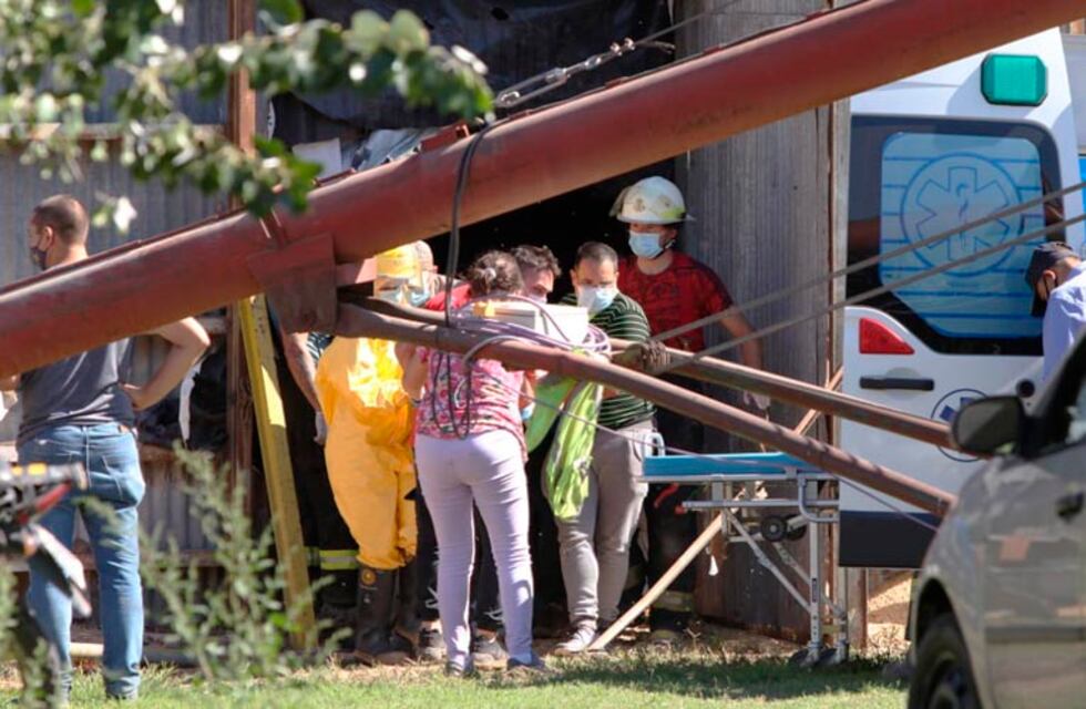 Un trabajador de General Pico quedó atrapado con el sinfín de un chimango