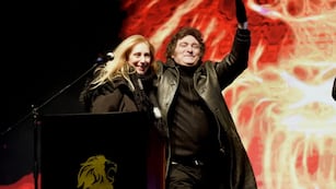 Javier Milei y su hermana Karina.