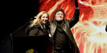 Javier Milei y su hermana Karina.