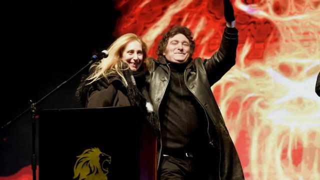 Javier Milei y su hermana Karina.