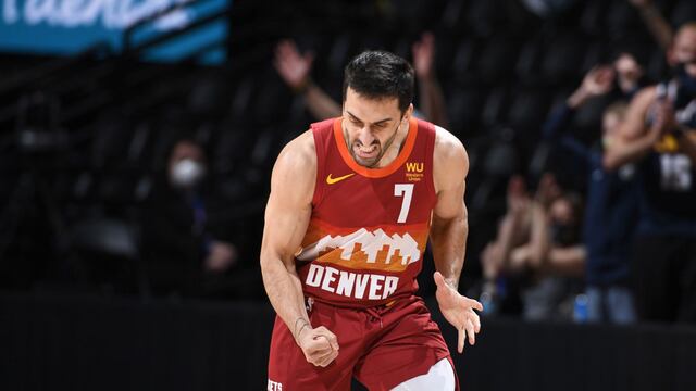 Pura garra. Campazzo volvió a mostrar su magia en los Nuggets, que igualaron la serie frente a Blazers. (@nuggets)