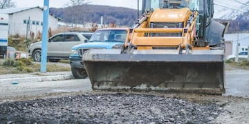 El Municipio realiza trabajos de reparación en el B° Mirador de los Andes