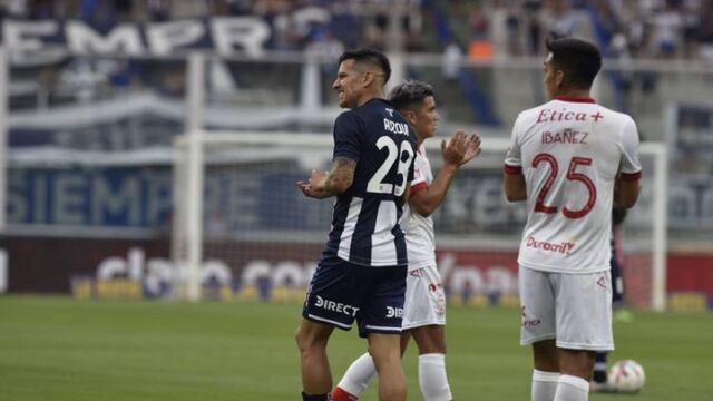 Auzqui debió salir en el primer tiempo por un dolor muscular (Facundo Luque / La Voz)