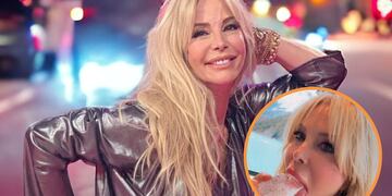 Graciela Alfano, picante en el Glaciar Perito Moreno.