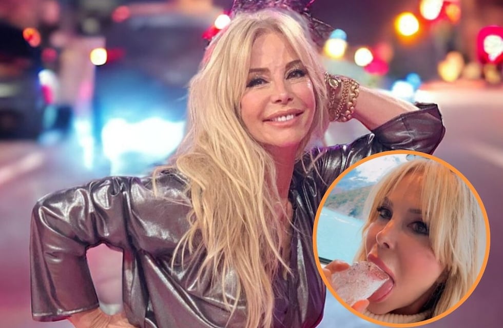 Graciela Alfano grabó un picante video con hielo del glaciar: “Saludable”