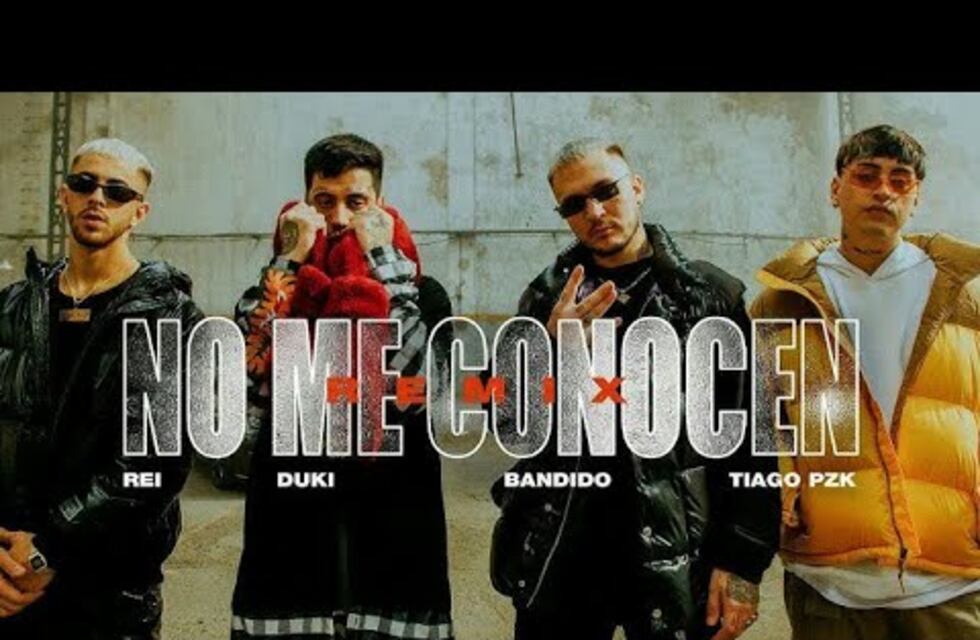 Bandido, Duki, Rei y Tiago PZK lanzaron “No me conocen” y ya está tercero en tendencias