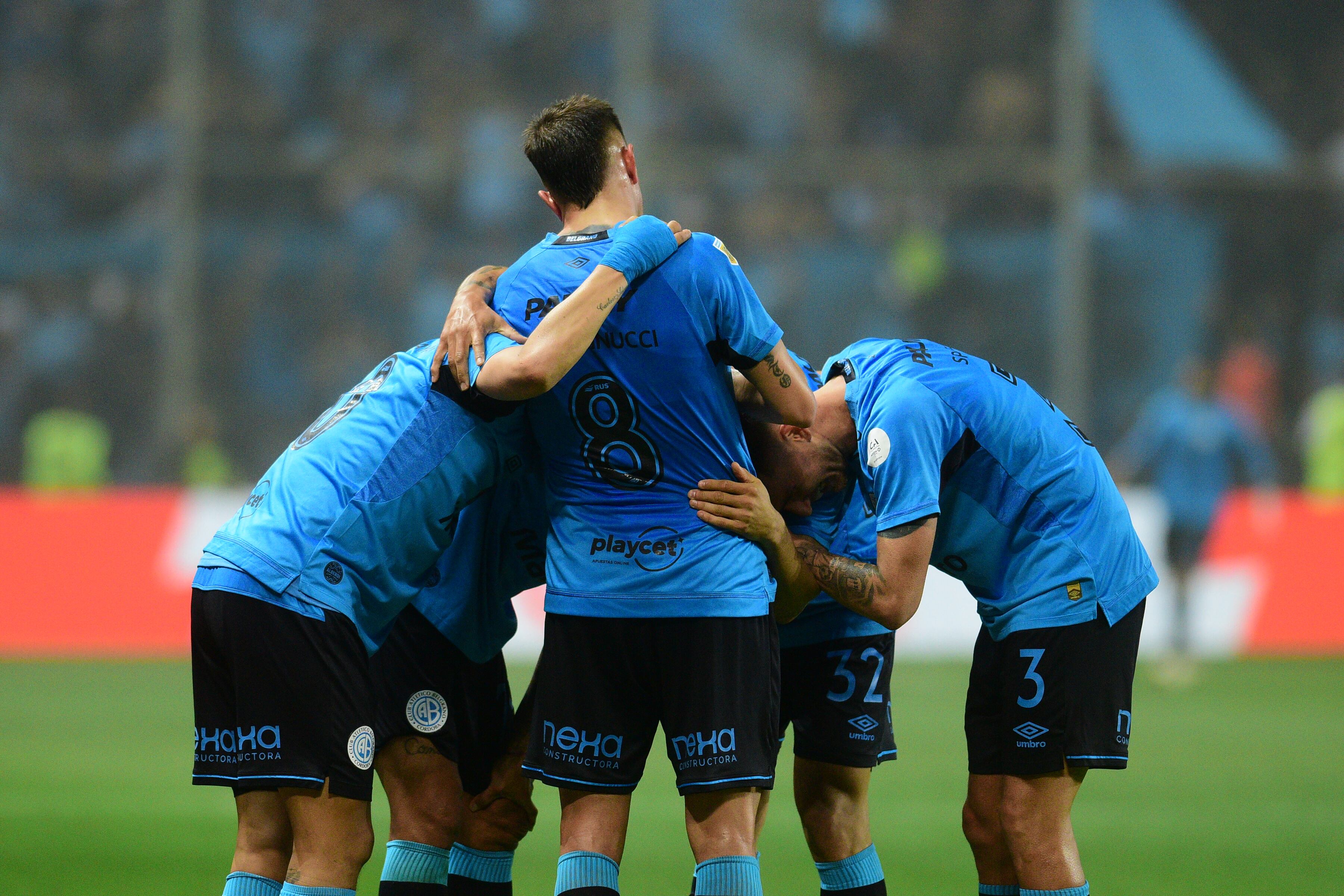 Franco Jara jugador de Belgrano fútbol. Copa Argentina en San Luis Belgrano 3 vs. Newells 1. (José Gabriel Hernández / La Voz)