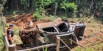 Accidente en Colonia Aurora: un joven terminó lesionado.