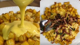 Cómo hacer “salsa cheddar” súper fácil y rápido: la receta ideal para acompañar las papas fritas o al horno