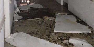 Bahía Blanca: la tormenta dejó serios daños en el Hospital Penna