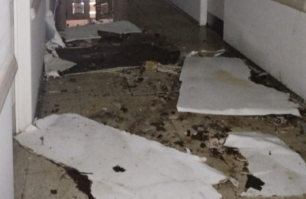 Bahía Blanca: la tormenta dejó serios daños en el Hospital Penna