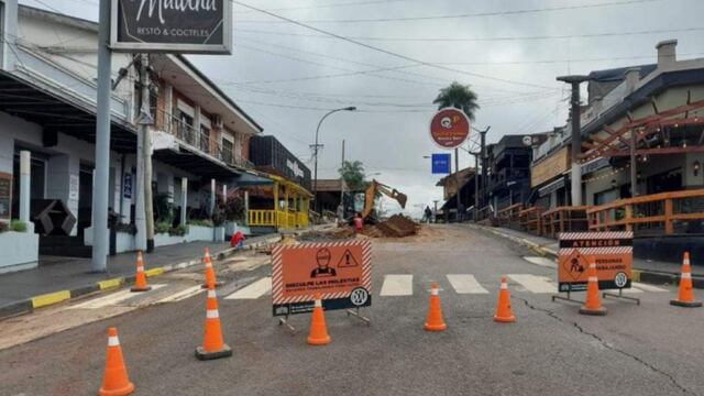 Iniciaron las obras para la conversión de la avenida Brasil en calle paseo.
