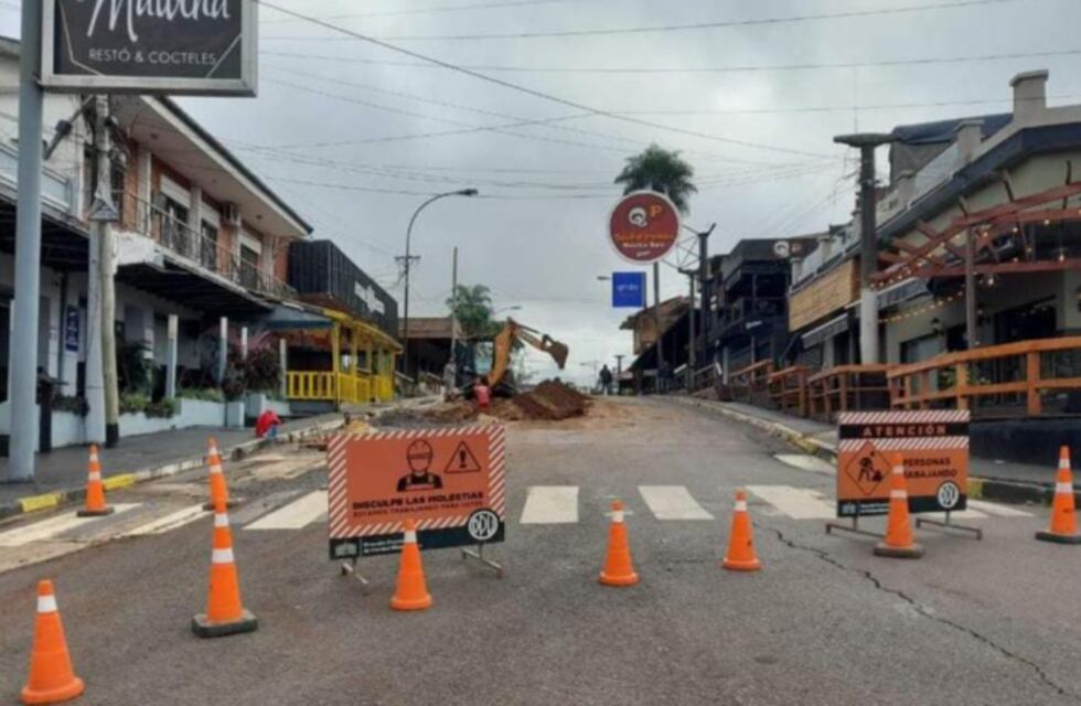Iniciaron las obras para la conversión de la avenida Brasil en calle paseo
