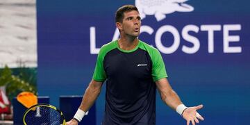 El azuleño Federico Delbonis quedó rápidamente eliminado en Wimbledon