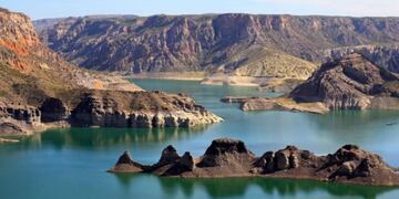 Embalse de Valle Grande en San Rafael. (La Nación)