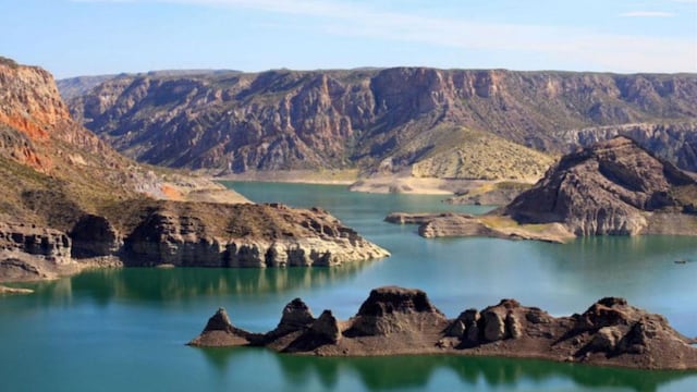 Embalse de Valle Grande en San Rafael. (La Nación)