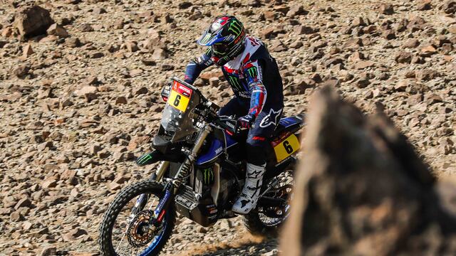 Piloto oficial de Yamaha- imagen de archivo