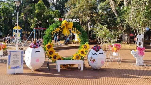 Exposición de Huevos de Pascua en Eldorado.