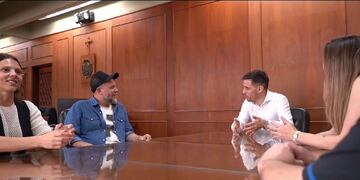 Reunión del intendente Leonardo Viotti con "Cayetano"