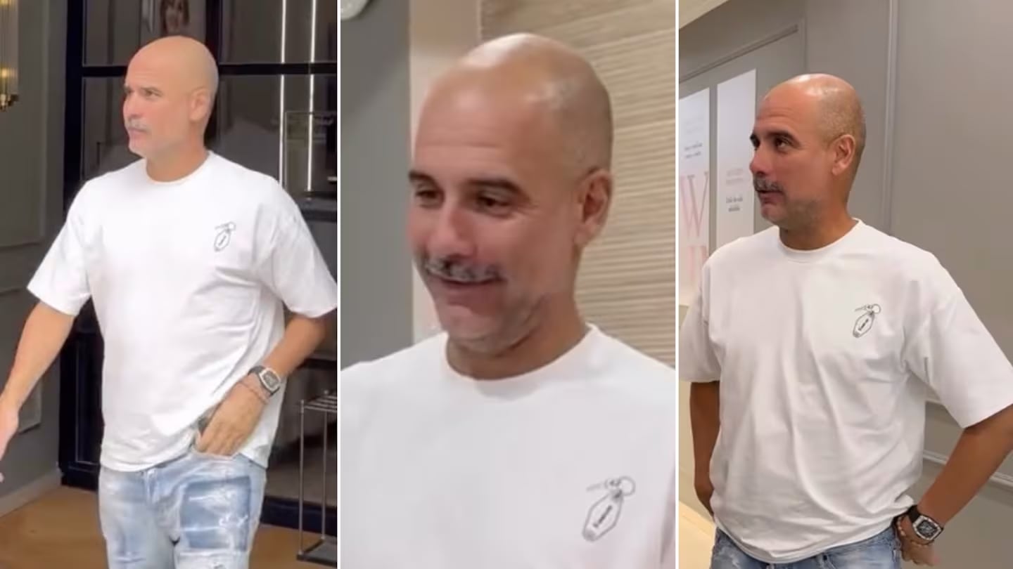 El entrenador se cambió el look.
