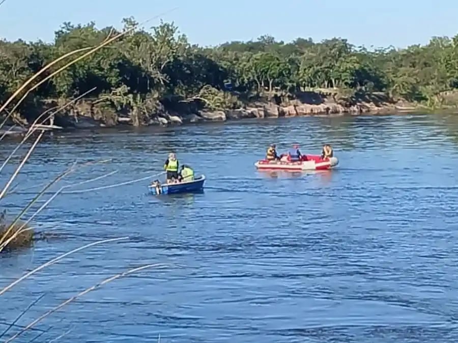 Río Gualeguay: desaparición de dos personas. Foto Debate Pregón.