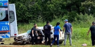 Eldorado: falleció la mujer que se accidentó sobre Ruta 17.