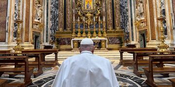 Una de las últimas visitas del Papa a la Basílica Santa María La Mayor