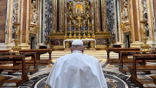 Una de las últimas visitas del Papa a la Basílica Santa María La Mayor