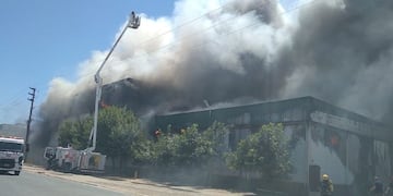 Incendio en SOYCHÚ Gualeguay. Bomberos Gualeguay