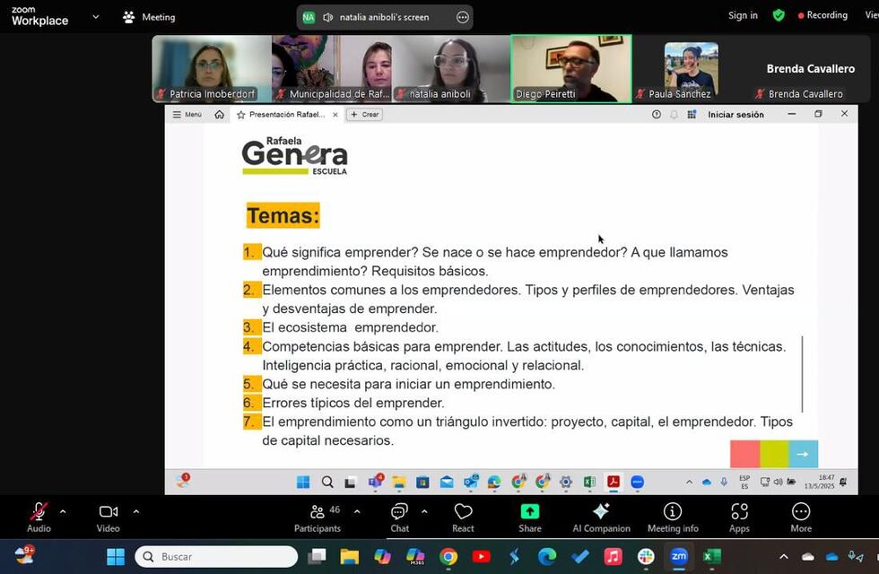 Comenzó “Rafaela Genera Escuela” con una clase introductoria al mundo emprendedor