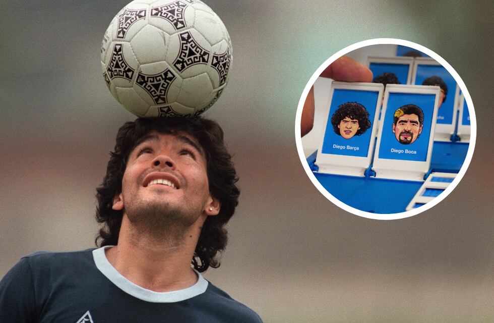 “Quién es quién” edición Maradona: un chubutense le rindió homenaje al “10″ con en tradicional juego de mesa