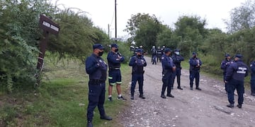Ingreso de la planta potabilizadora de agua en Cuesta Blanca.