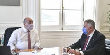 Manzur se reunió con Jaldo en Buenos Aires.