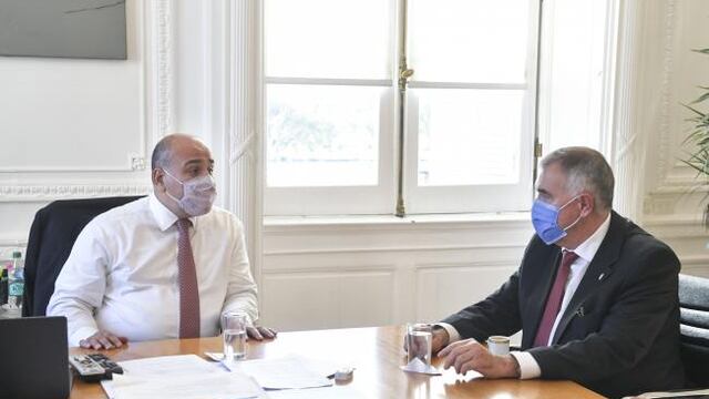 Manzur se reunió con Jaldo en Buenos Aires.