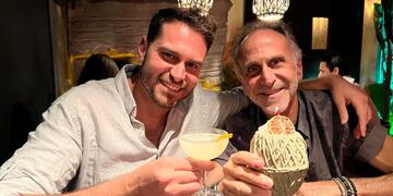 Rodolfo junto a su hijo Yhonatan.